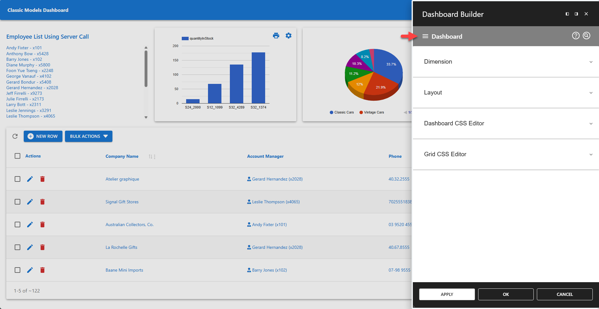 WP Data Access - Dashboard Builder