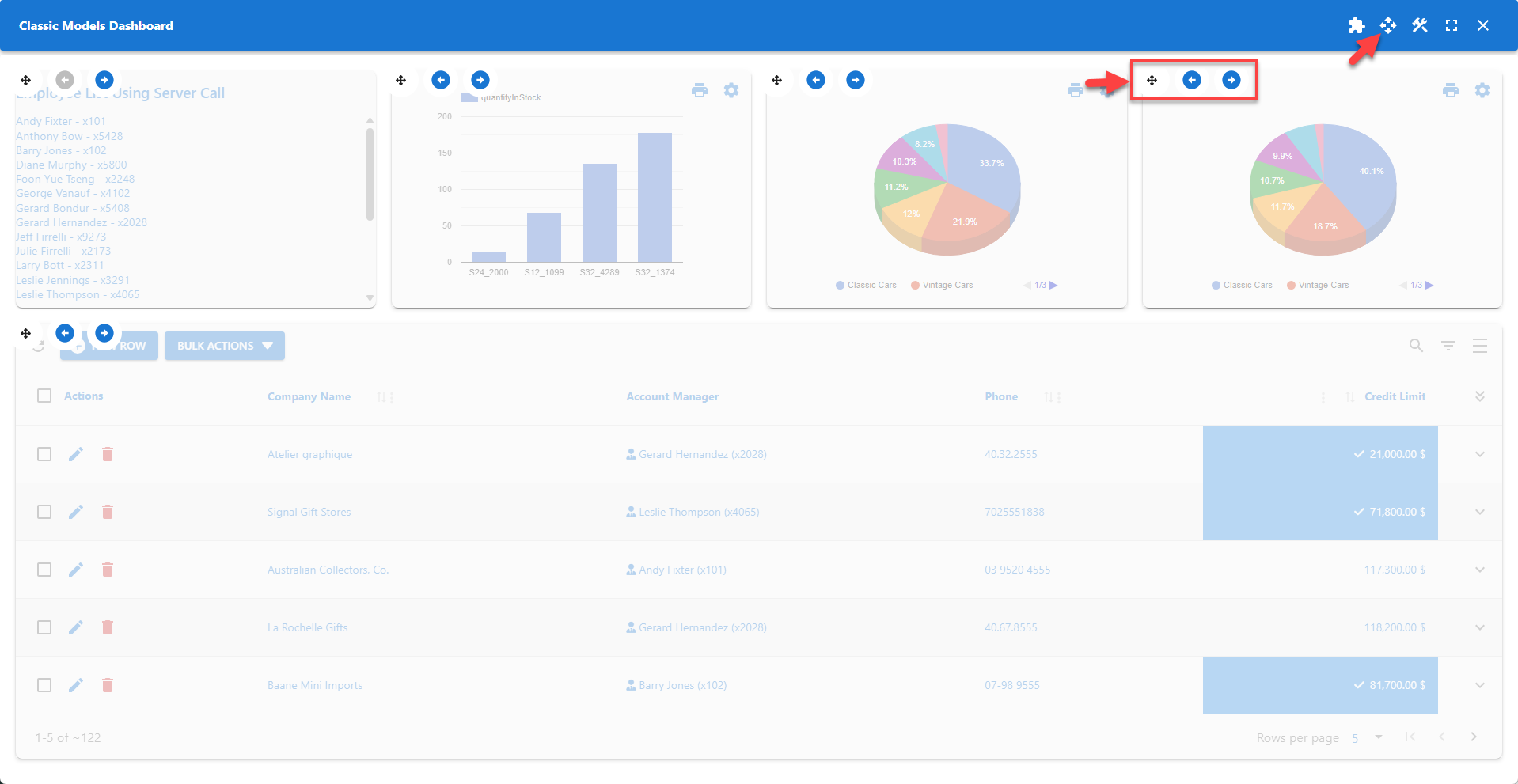 WP Data Access - Widget Drag-And-Drop Mode