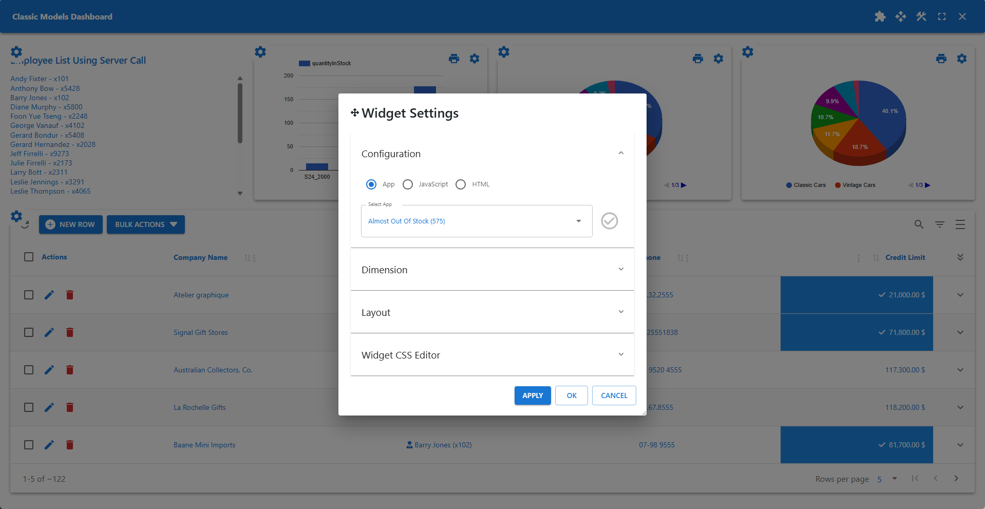 WP Data Access - Widget Settings