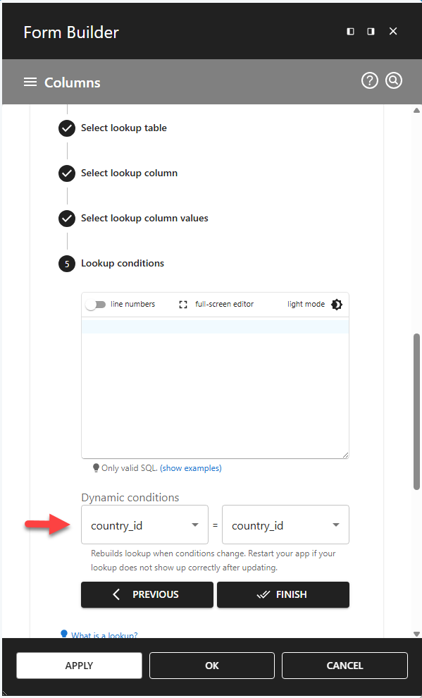 WP Data Access - Dynamic Lookup Configuration