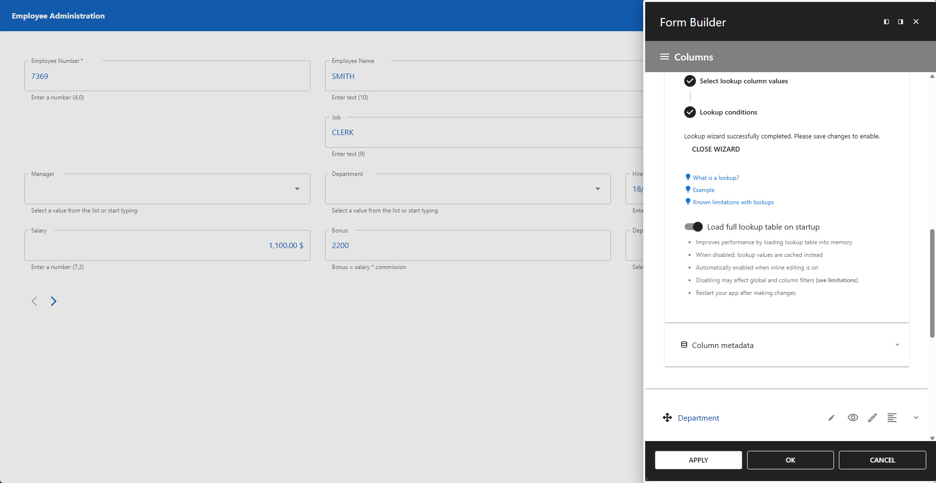 WP Data Access - Creating Lookups - Finish