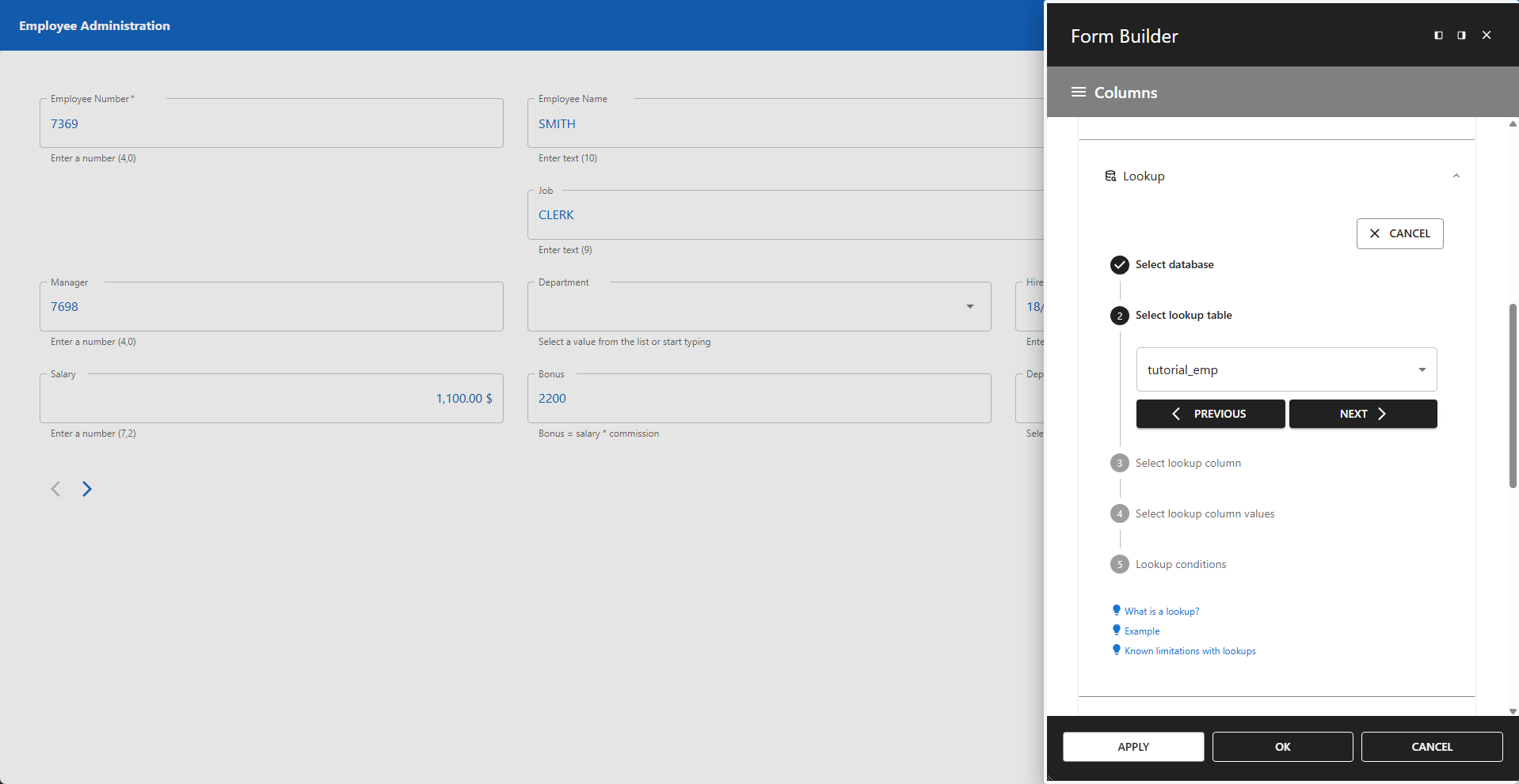 WP Data Access - Creating Lookups - Step 2