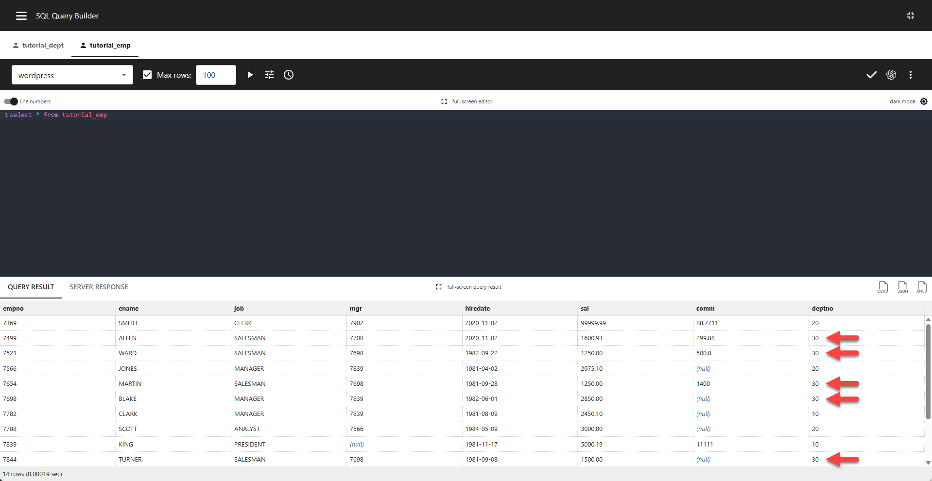 WP Data Access - Base Table