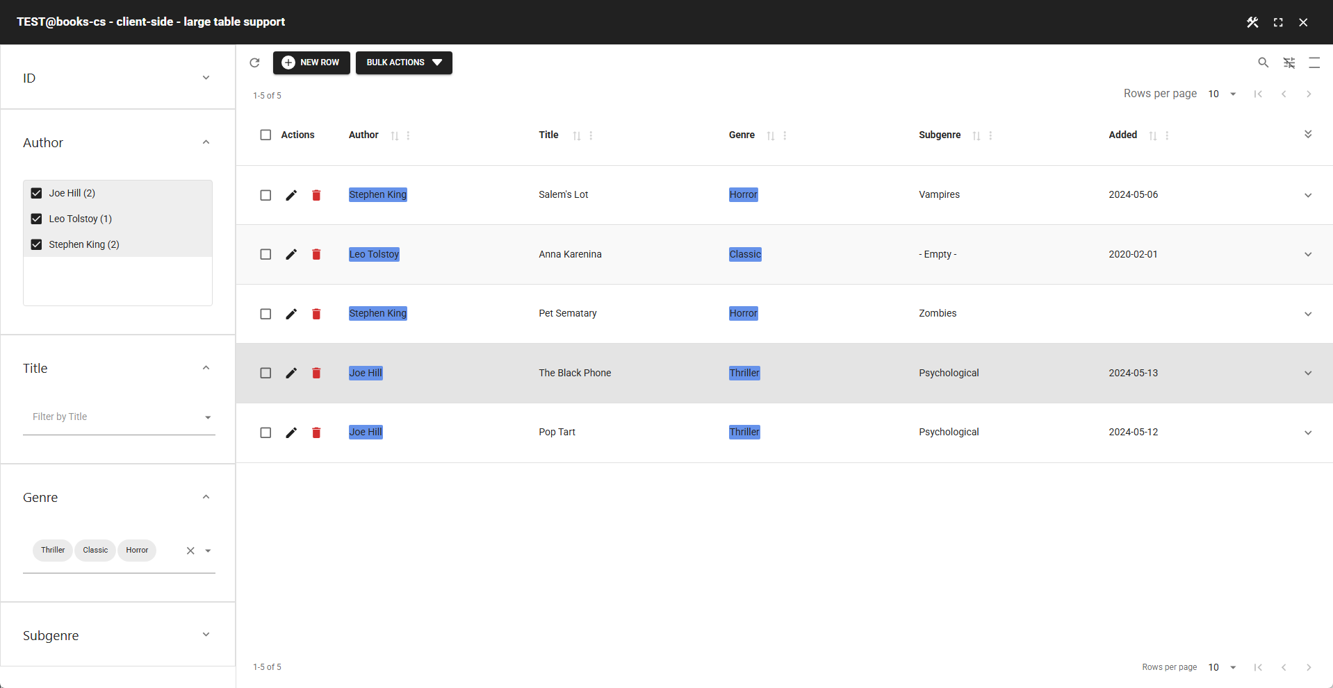 WP Data Access - Table Builder - Accordion-Styled Column Filters