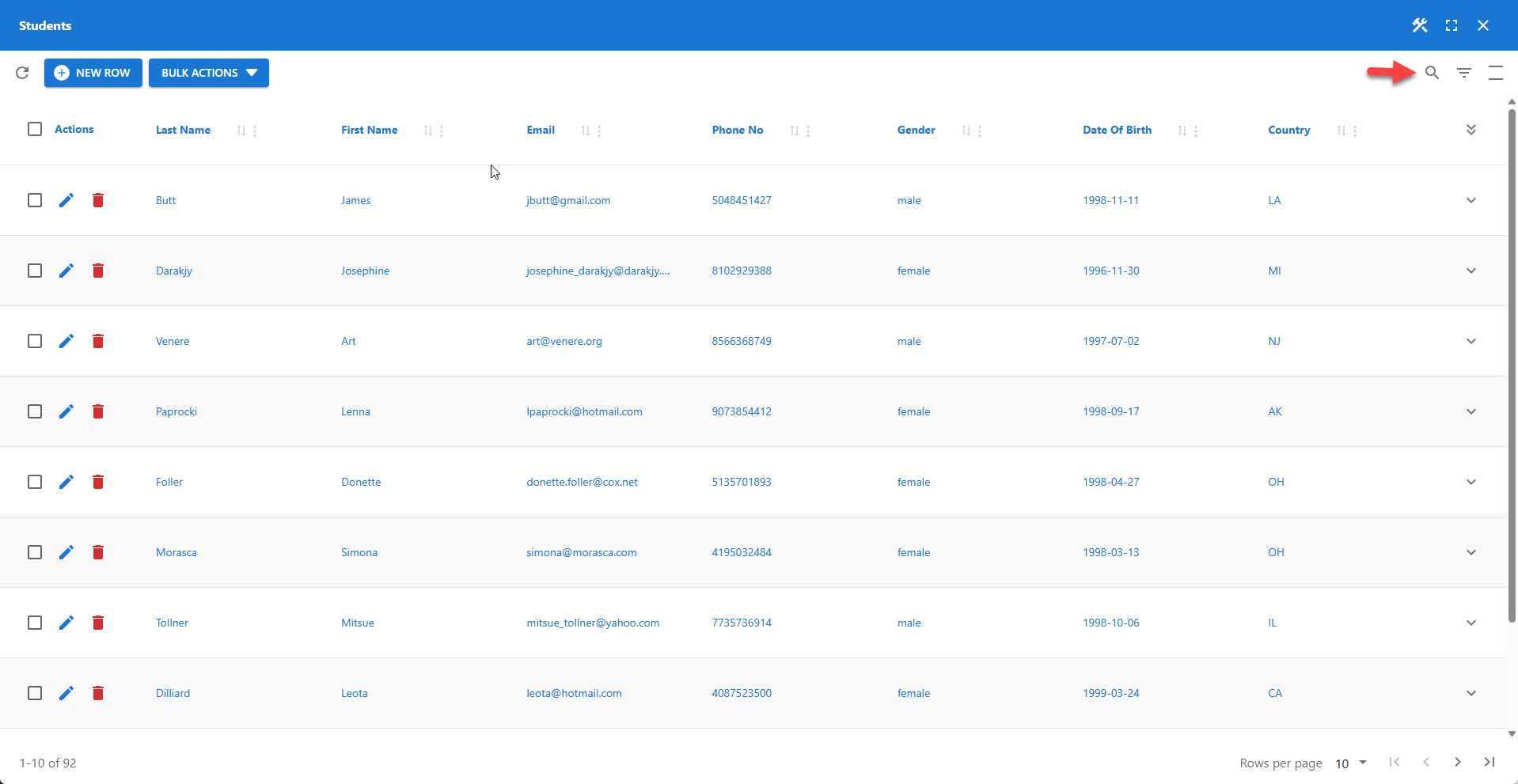 WP Data Access - Table Builder - Global Filter